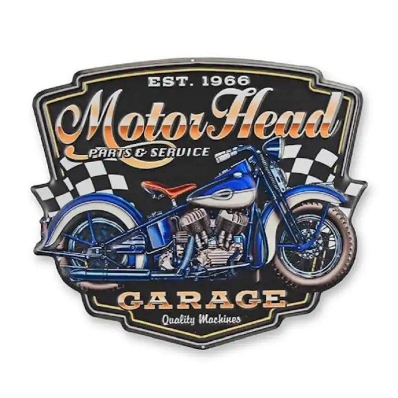 Uitverkoop Metalen wandbord MotorHead Garage