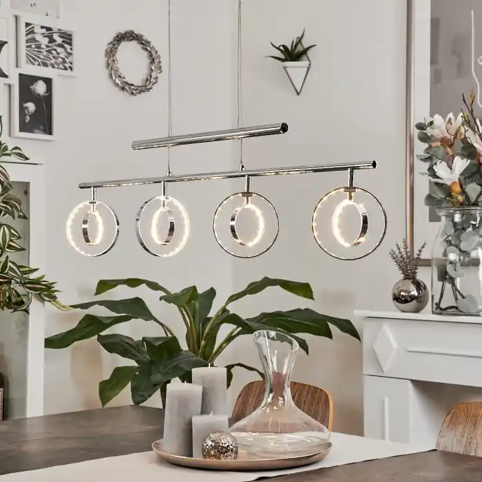 Reality GINA Staande lamp LED Chroom, 4-lichts Lage Prijs