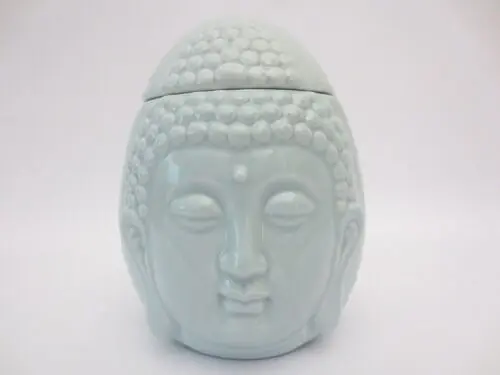 Finale Uitverkoop Oliebrander Boeddhahoofd licht blauw