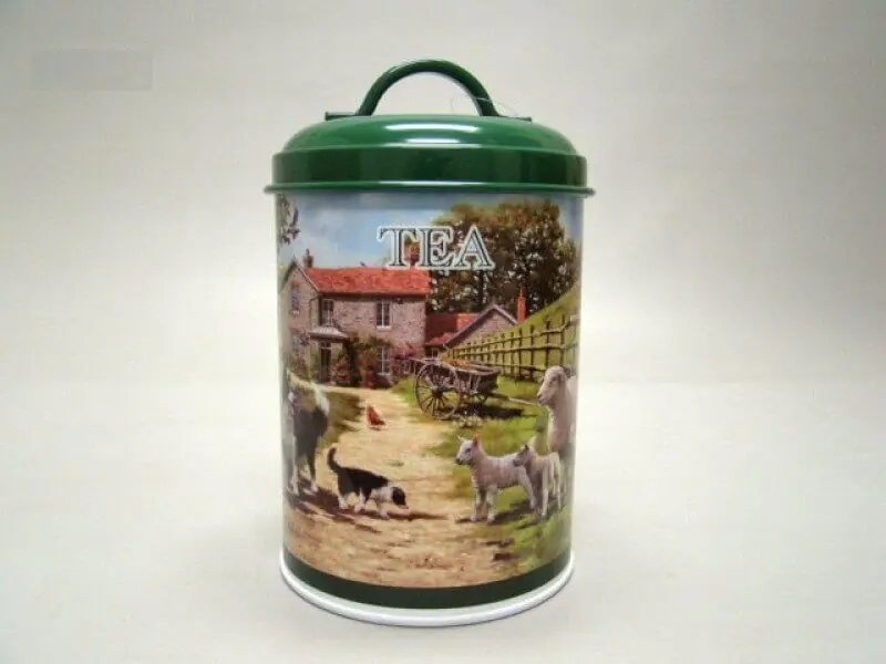 Blik Tea schaap en collie Koop Vandaag