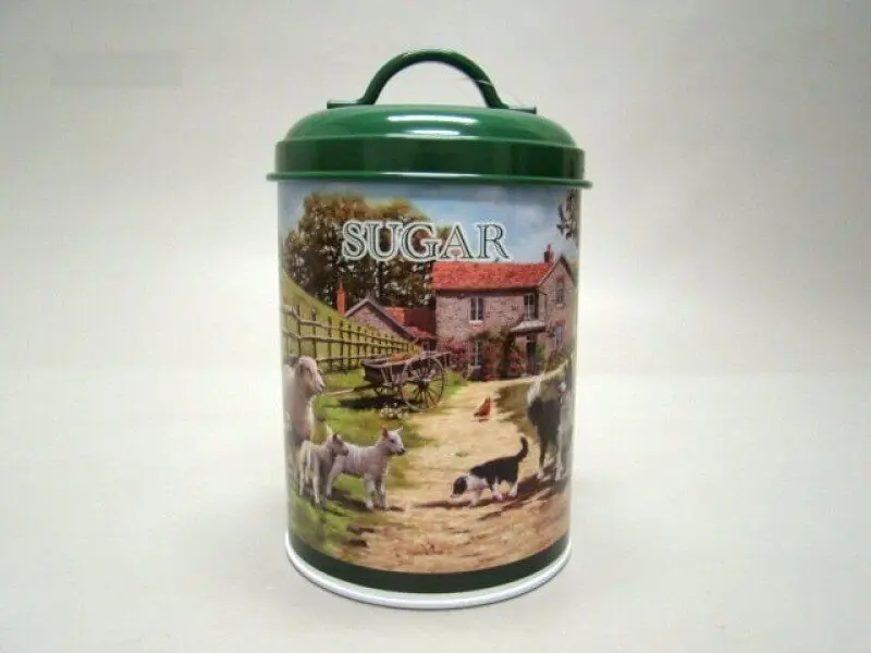 Lage Prijs Blik Sugar schaap collie print