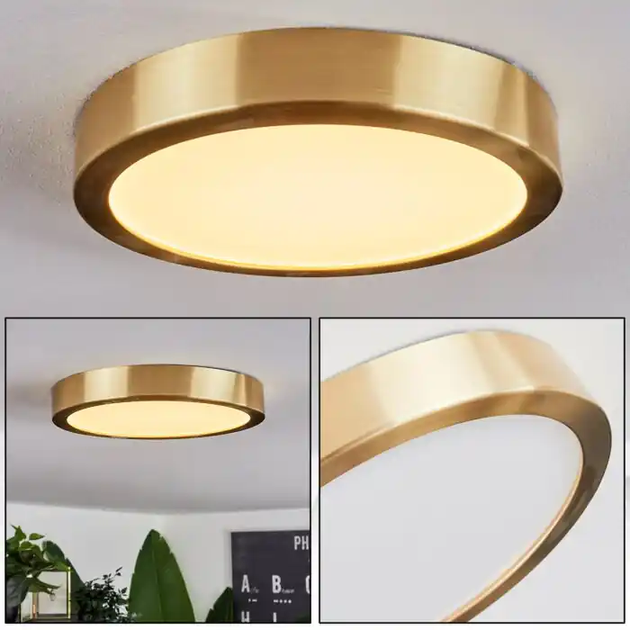 Korting Finsrud Plafondpaneel LED Goud, 1-licht