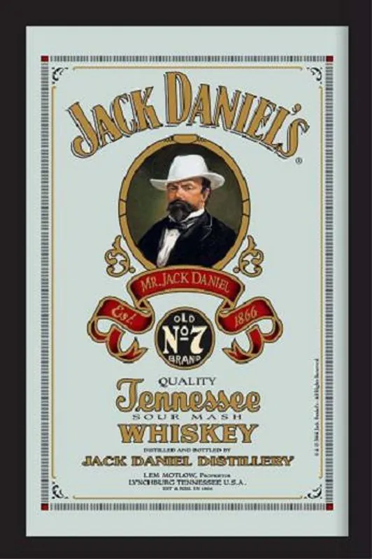 Laatste Kans Jack Daniels spiegel Tennessee Whiskey
