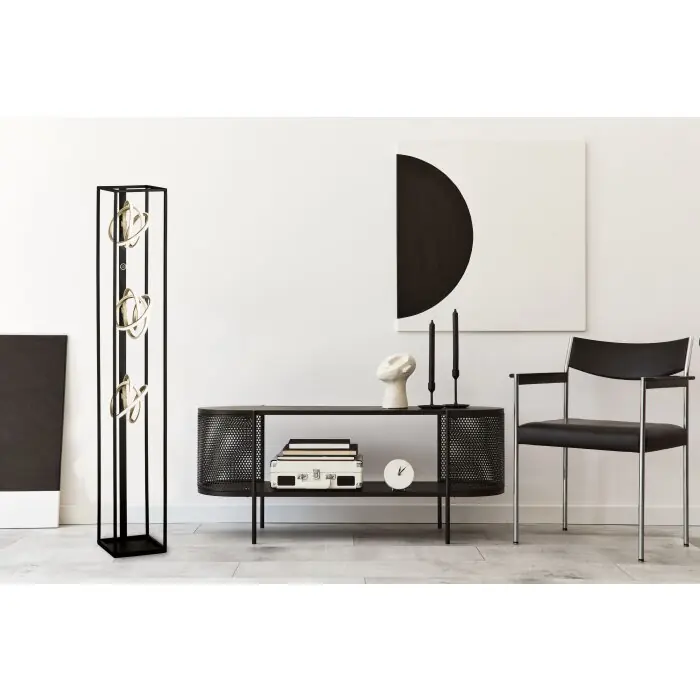 Speciale Aanbieding Fischer & Honsel Gisi Staande lamp LED Zwart, 3-lichts