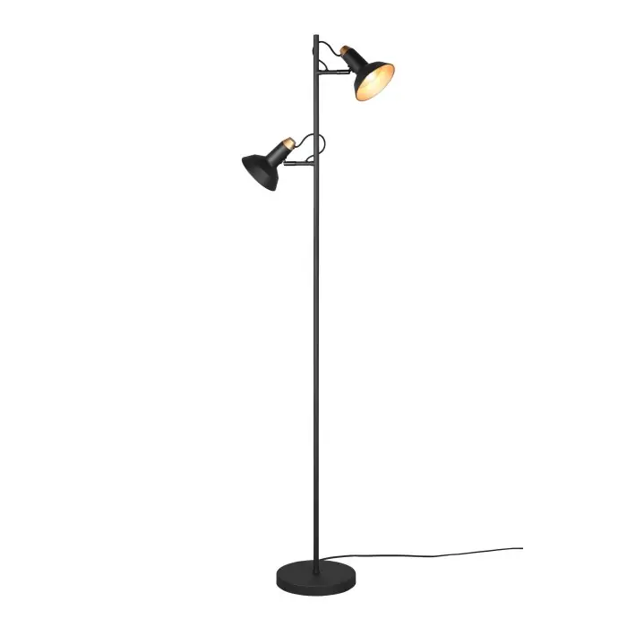 Trio Roxie Staande lamp Zwart, 2-lichts Flitsaanbieding