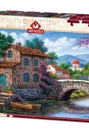Puzzel Canal With Flowers 500 stukjes Laatste Versie