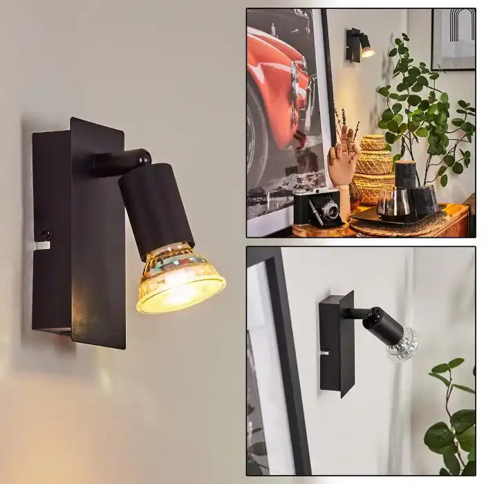 Bestel Nu Castillo Muurlamp Zwart, 1-licht