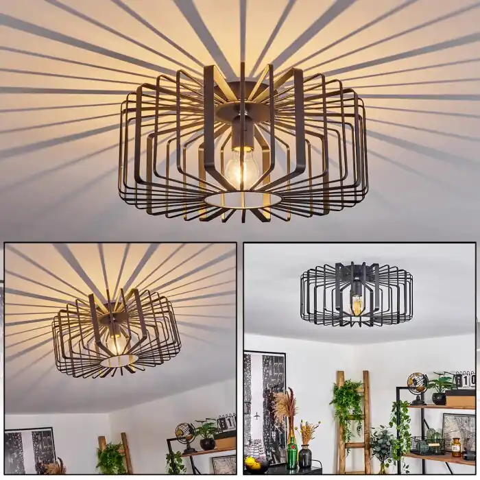 Oravi Plafondlamp Zwart, 1-licht Premium