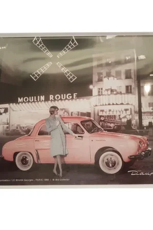Wandplaat Renault Dauphine Moulin Rouge Veilige Betaling