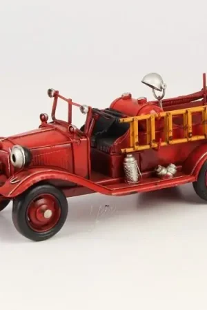 Premium Miniatuurmodel tin oude Brandweerwagen