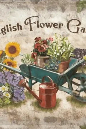 Lage Prijs Wandbord Englisch Flower Garden