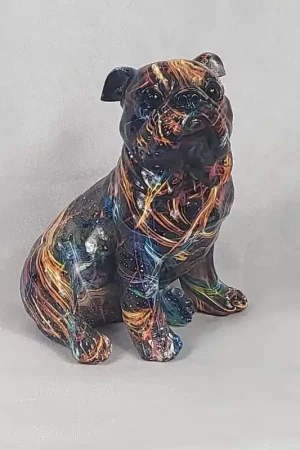 Speciale Aanbieding Polystone Beeldje zittende hond