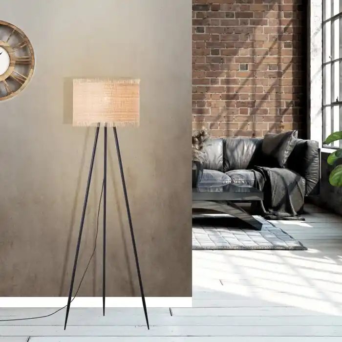 Nu Kopen Brilliant Raffy Staande lamp Zwart, 1-licht