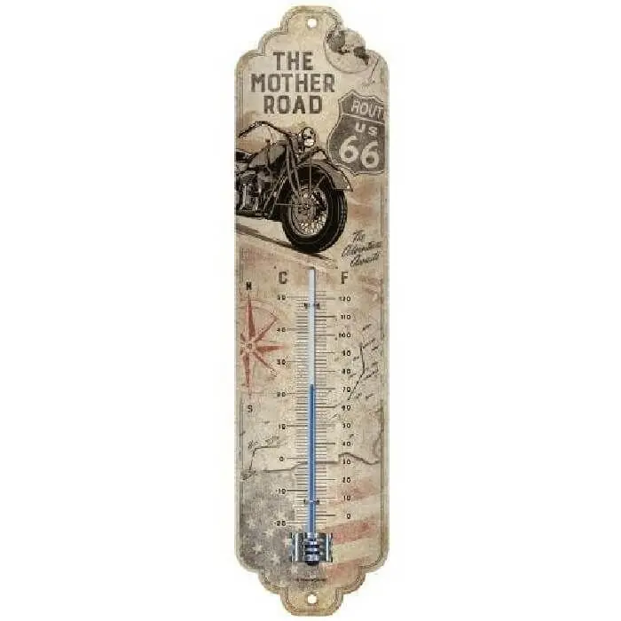 Laatste Versie Thermometer route 66 motor