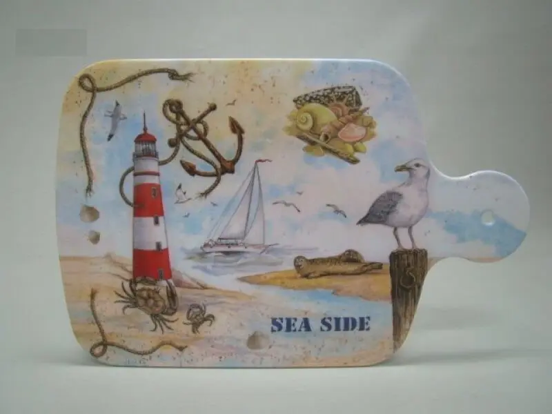 Gratis Retour Snijplank met Strandprint