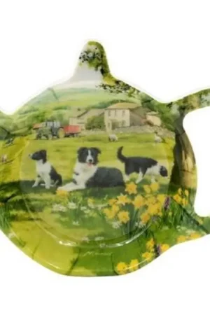 Beperkte Voorraad Theezakhouder met schaap en collie print