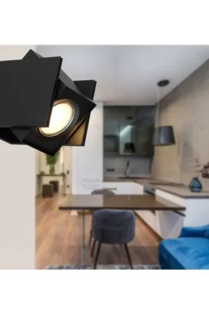 Globo RORY Muurlamp Zwart, 1-licht Koop Online