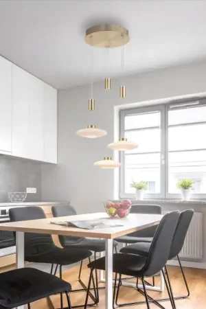 Hete Deal Paul Neuhaus LAUTADA Hanglamp LED Messing, 3-lichts