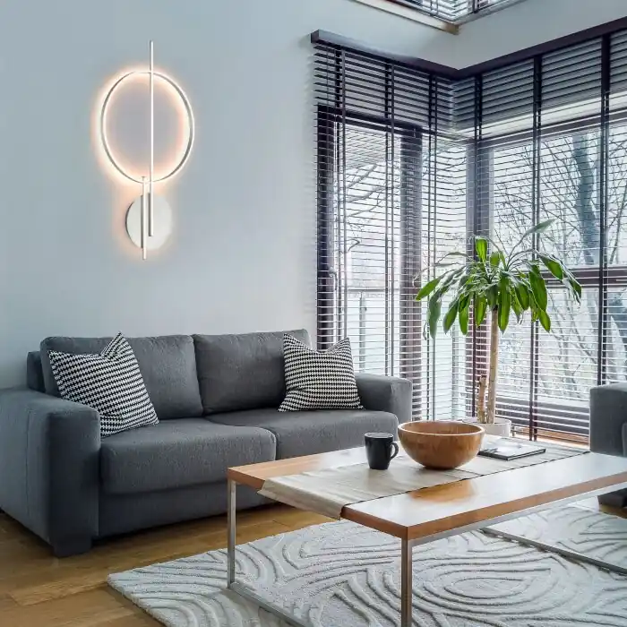 Paul Neuhaus Q-ARKOA Plafondlamp LED Staal geborsteld, 1-licht, Afstandsbediening, Kleurwisselaar Express Levering