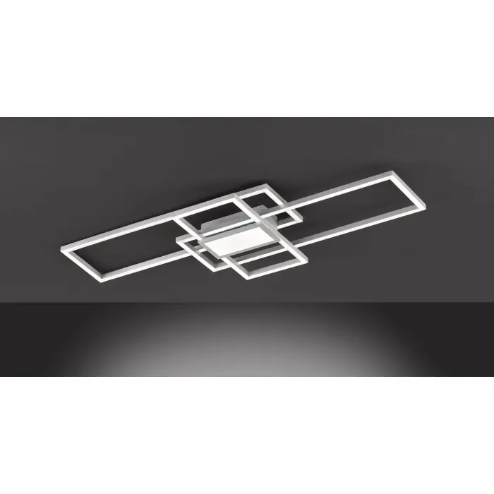 Wofi-Leuchten ZENIT Plafondlamp LED Nikkel mat, 1-licht Bestseller