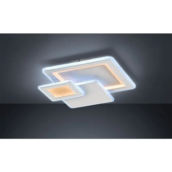 Wofi MOLA Plafondlamp LED Wit, 1-licht, Afstandsbediening Superprijs