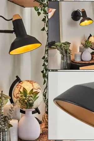Vouzy Muurlamp Zwart, 1-licht Koop Vandaag