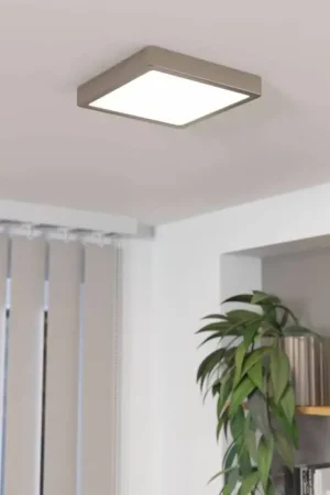 Hoge Kwaliteit Eglo FUEVA Plafondlamp LED Nikkel mat, 1-licht