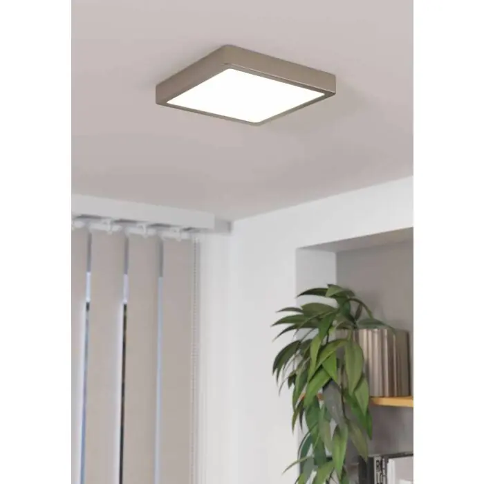 Hoge Kwaliteit Eglo FUEVA Plafondlamp LED Nikkel mat, 1-licht