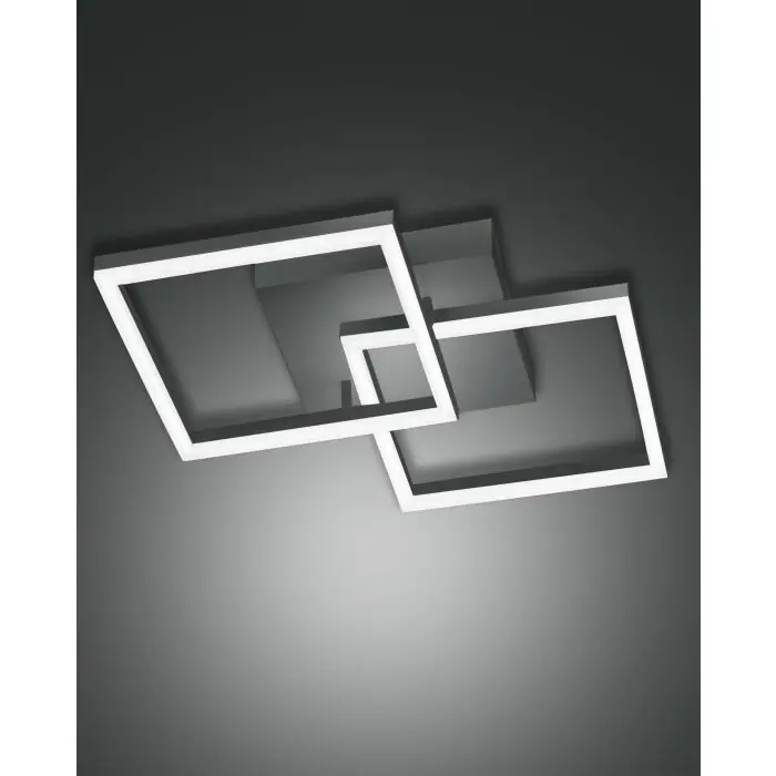 Exclusieve Aanbieding Fabas Luce Bard Plafondlamp LED Antraciet, 1-licht