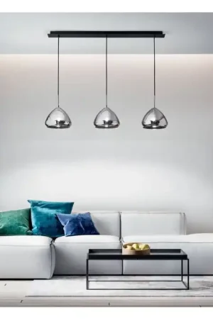 Fabas Luce Glow Hanglamp Zwart, 3-lichts Seizoensaanbieding