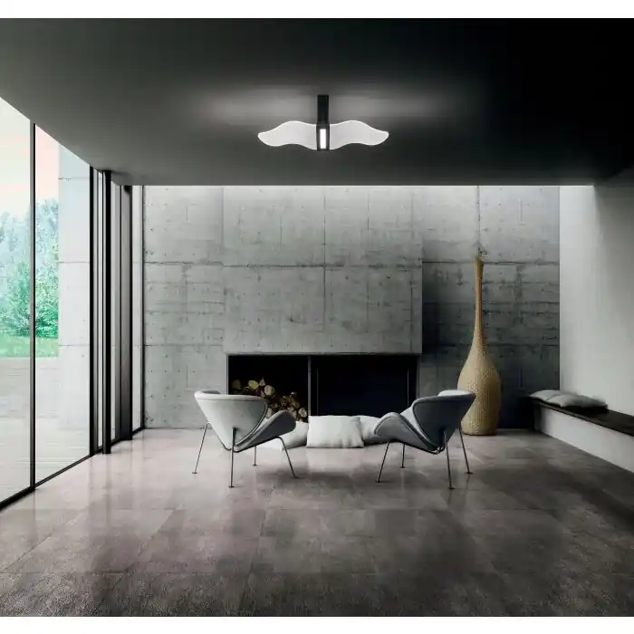 Fabas Luce Fenice Plafondlamp LED Zwart, 1-licht Koop Online