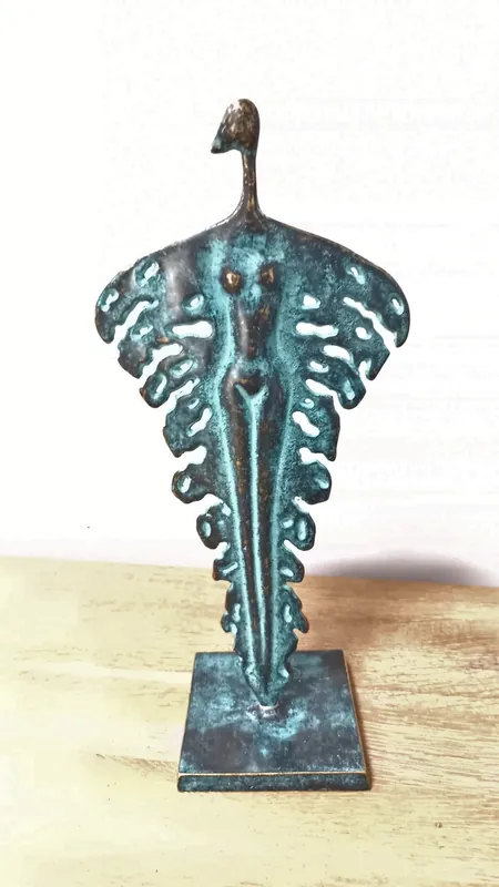Koopje Bronzen beeld Blad persoon 1