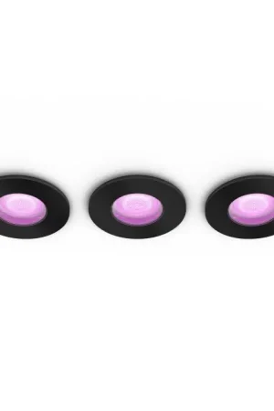 Philips Hue Xamento Inbouw verlichting LED Zwart, 3-lichts, Kleurwisselaar Betrouwbaar
