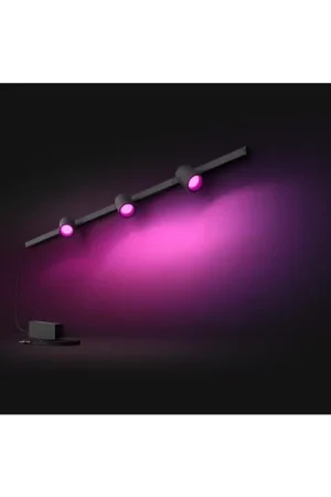 Philips Hue Perifo Muurlamp Basisset LED Zwart, 3-lichts, Kleurwisselaar Gereduceerde Prijs