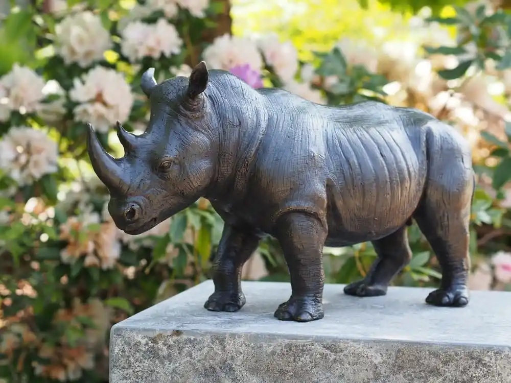 Lage Kosten Bronzen neushoorn