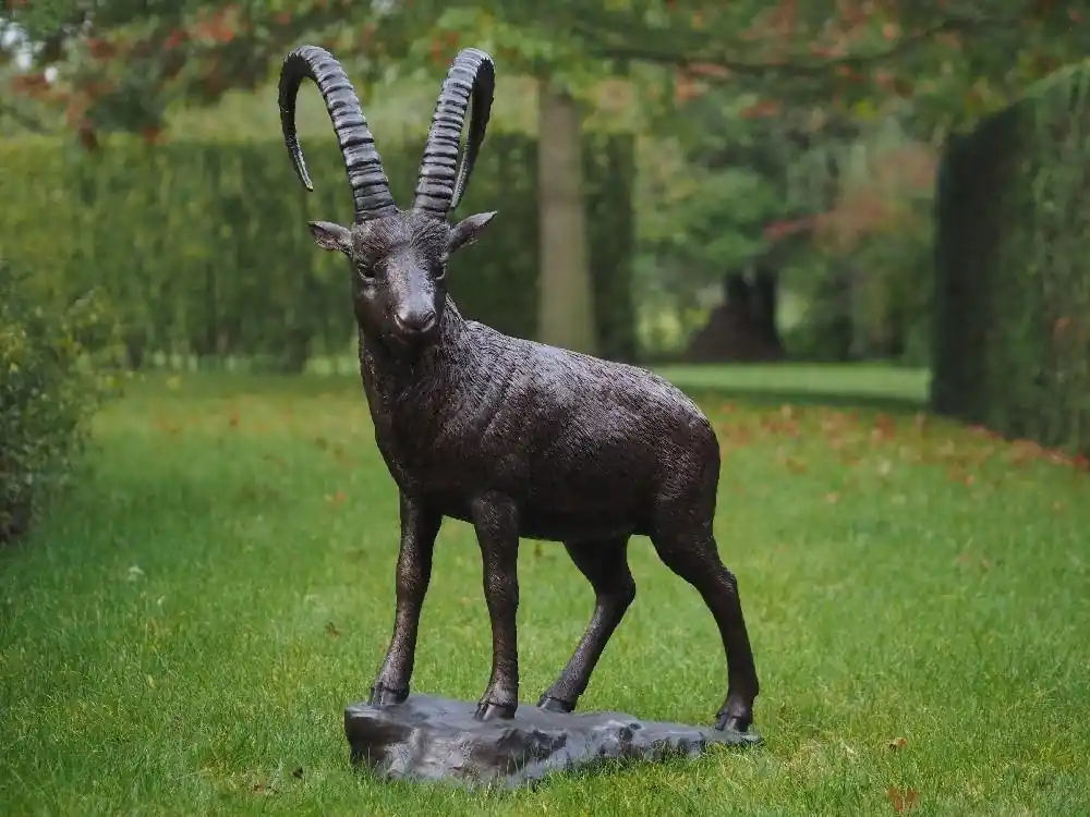 Fabrieksprijs Bronzen staande steenbok