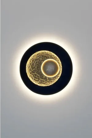 Veilige Betaling Holländer URANO Muurlamp LED Bruin, Goud, Zwart, 3-lichts