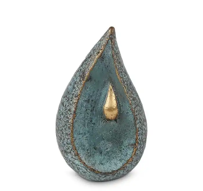 Bronzen urn Druppel 10cm Koop Online