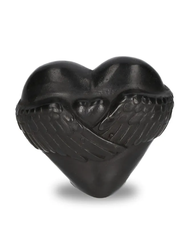 Hoge Kwaliteit Bronzen urn verwarmd hart 8cm