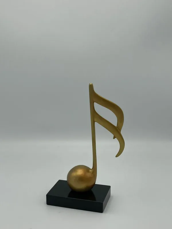 Muzieknoot brons 23cm Merkproduct