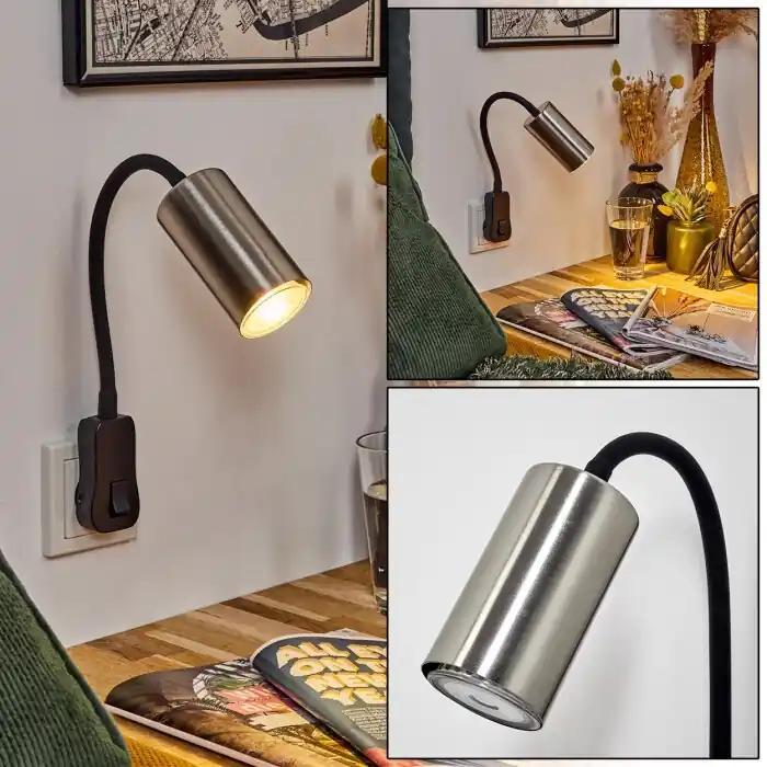 Alleen Vandaag Javel Stopcontact lamp Zwart, 1-licht
