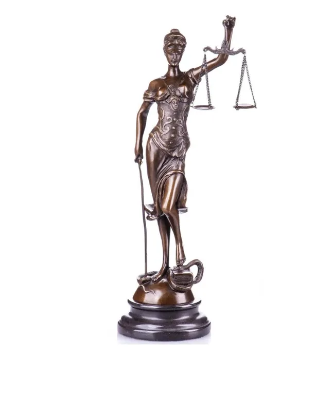 Vrouwe Justitia in brons 40cm Goedkoop