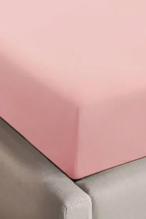 Voordeelprijs NOUS Living basis hoeslaken roze