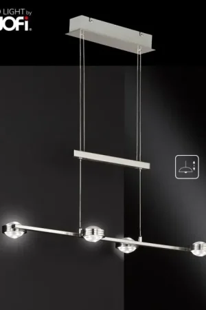 WOFI SLIGO Wandlamp LED Nikkel mat, 8-lichts Lage Prijs
