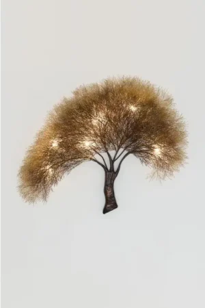 Lage Kosten Holländer ACACIA Muurlamp Bruin, Brons, Goud, Zwart, 7-lichts