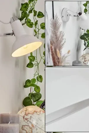 Vouzy Muurlamp Wit, 1-licht Gecertificeerd