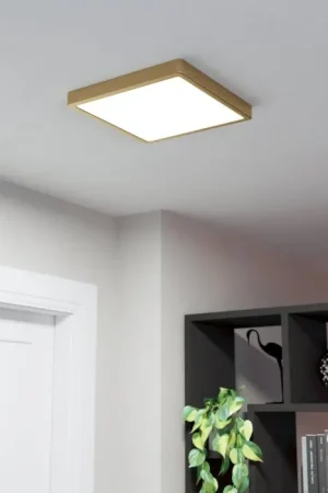 Op = Op Eglo FUEVA 5 Inbouw verlichting LED Messing, 1-licht