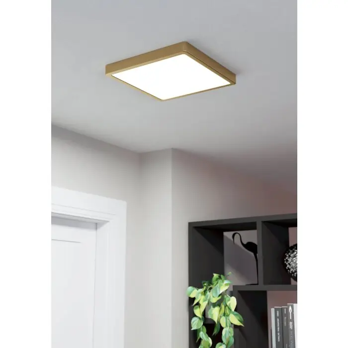 Op = Op Eglo FUEVA 5 Inbouw verlichting LED Messing, 1-licht