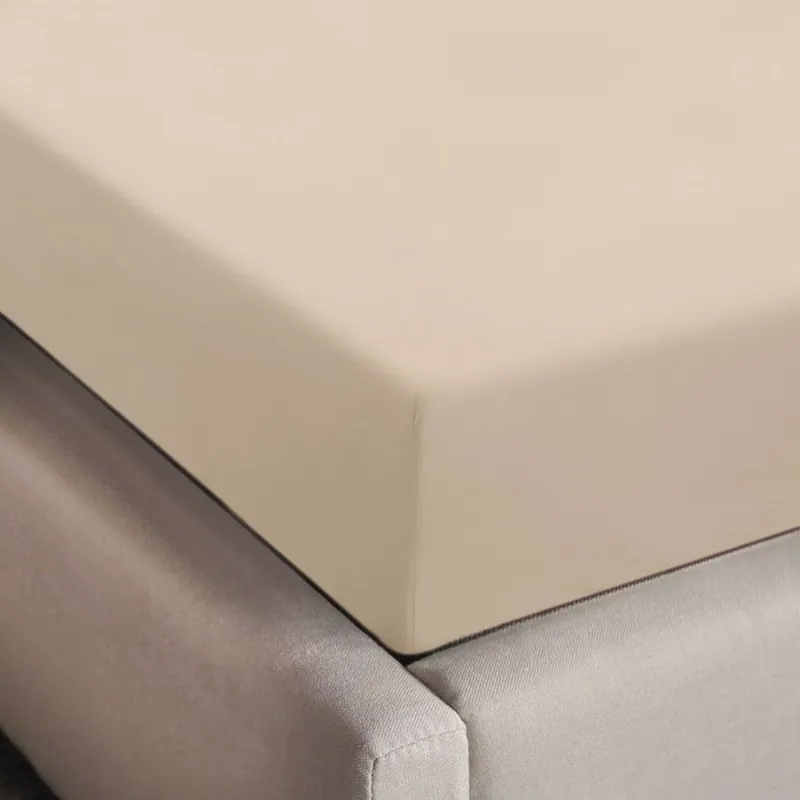 NOUS Living basis hoeslaken - beige Laatste Versie