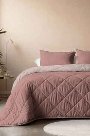 W dekbed zonder overtrek met kussensloop Lazy - roze Voordeelprijs